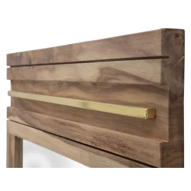 LUSTRO ELEGANT SHEESHAM 120X3X73 cm (WYMIAR WEWNĘTRZNY 57X84 cm)